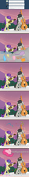 Size: 1000x5933 | Tagged: safe, artist:erthilo, octavia melody, pinkie pie, symphony, earth pony, pony, ask, ask octavia, bipedal, bow (instrument), cello, cello bow, comic, eyes closed, female, mare, musical instrument, party, symphonia, tumblr, violin, violin bow