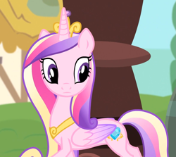 Size: 1173x1047 | Tagged: safe, screencap, princess cadance, alicorn, pony, three's a crowd, female, horn, solo