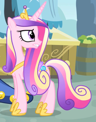 Size: 731x933 | Tagged: safe, screencap, princess cadance, alicorn, pony, three's a crowd, female, horn, solo