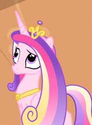 Size: 549x743 | Tagged: safe, screencap, princess cadance, alicorn, pony, three's a crowd, reaction image, solo