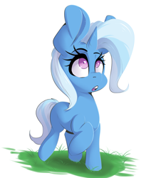 Size: 2645x2922 | Tagged: safe, artist:sourspot, derpibooru import, trixie, pony, unicorn, cute, female, filly, mare, simple background, solo