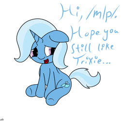 Size: 1000x1000 | Tagged: safe, artist:spritepony, derpibooru import, trixie, pony, unicorn, /mlp/, female, mare, solo