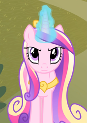 Size: 743x1047 | Tagged: safe, screencap, princess cadance, alicorn, pony, three's a crowd, reaction image, solo