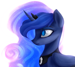 Size: 1687x1495 | Tagged: safe, artist:mp-printer, princess luna, alicorn, pony, female, horn, mare, simple background, solo