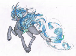 Size: 2113x1561 | Tagged: artist needed, source needed, safe, queen chrysalis, changeling, changeling queen, female, simple background, solo, traditional art, white background