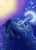 Size: 1713x2384 | Tagged: safe, artist:ellen124, princess luna, alicorn, pony, eyes closed, magic, moon, shooting star, solo, sun, twilight (astronomy)