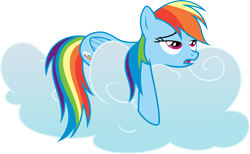 Size: 6772x4170 | Tagged: safe, artist:hawk9mm, rainbow dash, pegasus, pony, g4, absurd resolution, cloud, cutie mark, female, hooves, lying on a cloud, mare, on a cloud, open mouth, simple background, solo, transparent, transparent background, vector, wings