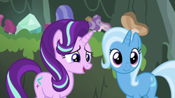 Size: 1920x1080 | Tagged: safe, derpibooru import, screencap, starlight glimmer, trixie, pony, student counsel