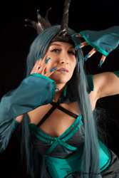 Size: 1365x2048 | Tagged: safe, artist:10thmuse, queen chrysalis, human, cosplay, irl, irl human, photo