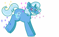 Size: 1280x800 | Tagged: safe, artist:swineburst, derpibooru import, trixie, pony, unicorn, female, grin, mare, solo