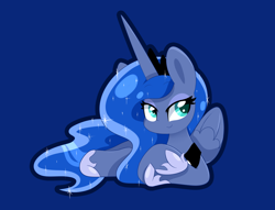 Size: 1024x783 | Tagged: safe, artist:hungrysohma, princess luna, alicorn, pony, cute, lunabetes, solo