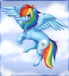 Size: 1249x1366 | Tagged: dead source, safe, artist:little-owlet, rainbow dash, pegasus, pony, female, mare, solo