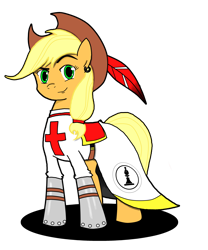 Size: 2648x3176 | Tagged: safe, artist:cordaxir, applejack, earth pony, pony, bishop, chess, clothes, ear piercing, earring, feather, high res, piercing, solo