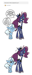 Size: 1280x3000 | Tagged: safe, artist:herny, princess luna, trixie, alicorn, pony, unicorn, ask, cute, dialogue, diatrixes, female, luna-afterdark, mare, tumblr