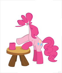 Size: 1800x2096 | Tagged: safe, pinkie pie, earth pony, pony, female, mare, pink coat, pink mane, small head, solo