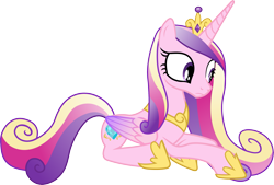 Size: 2795x1892 | Tagged: safe, artist:pinkiemina, princess cadance, alicorn, pony, simple background, solo, transparent background, vector