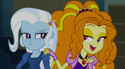 Size: 1280x714 | Tagged: safe, derpibooru import, screencap, adagio dazzle, trixie, equestria girls, rainbow rocks