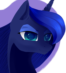 Size: 1024x1136 | Tagged: dead source, safe, artist:supersckatte678, princess luna, alicorn, pony, eye reflection, lineless, portrait, simple background, solo, transparent background