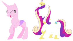 Size: 709x404 | Tagged: safe, artist:selenaede, princess cadance, alicorn, pony, bald, base, solo