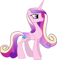 Size: 6170x6500 | Tagged: safe, artist:icaron, artist:theshadowstone, princess cadance, alicorn, pony, absurd resolution, missing accessory, show accurate, simple background, solo, transparent background, vector