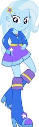Size: 236x769 | Tagged: safe, derpibooru import, trixie, equestria girls, clothes, simple background, skirt, solo, vector, white background