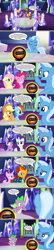 Size: 1024x4713 | Tagged: safe, artist:silverbuller, derpibooru import, applejack, fluttershy, pinkie pie, rainbow dash, rarity, spike, starlight glimmer, sunburst, trixie, twilight sparkle, twilight sparkle (alicorn), alicorn, dragon, earth pony, pegasus, pony, unicorn, comic, crystal ball, cutie map, dreamworks face, female, gameloft, great and powerful, grogar's orb, male, mane six, mare, third person