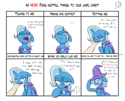 Size: 2128x1727 | Tagged: safe, artist:phuocthiencreation, derpibooru import, trixie, pony, unicorn, broken english, chart, chest fluff, comic, doing loving things, female, fourth wall, happy ending, mare, meme, solo, waifu