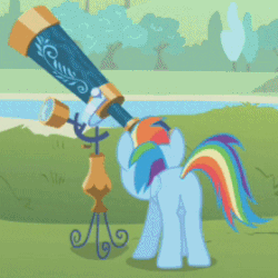 Size: 280x280 | Tagged: safe, screencap, rainbow dash, pegasus, pony, griffon the brush off, animated, butt shake, cute, dashabetes, female, hnnng, mare, plot, solo, tail wag, wiggle