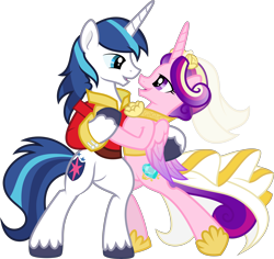 Size: 6400x6035 | Tagged: safe, artist:becool362, artist:budgeriboo, artist:kp-shadowsquirrel, princess cadance, shining armor, alicorn, pony, unicorn, absurd resolution, bipedal, bride, clothes, cute, cutedance, dancing, dress, eye contact, female, groom, husband and wife, looking at each other, male, mare, open mouth, open smile, shining adorable, shiningcadance, shipping, simple background, smiling, smiling at each other, stallion, straight, transparent background, vector, wedding dress