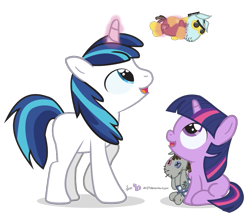 Size: 875x770 | Tagged: safe, artist:dm29, shining armor, smarty pants, twilight sparkle, pony, unicorn, bbbff, brutus force, colt, cute, daaaaaaaaaaaw, duo, filly, filly twilight sparkle, julian yeo is trying to murder us, magic, shining adorable, simple background, transparent background, twiabetes, twily, younger