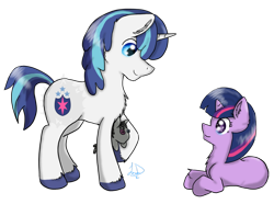 Size: 900x670 | Tagged: safe, artist:lyx-d, shining armor, smarty pants, twilight sparkle, pony, unicorn, fluffy, siblings