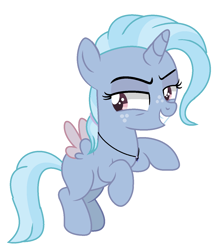 Size: 1216x1384 | Tagged: safe, artist:thatonecrazyartist18, derpibooru import, cozy glow, trixie, oc, fusion