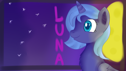 Size: 1280x720 | Tagged: safe, artist:jbond, princess luna, alicorn, pony, chest fluff, s1 luna, solo