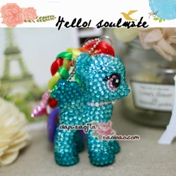 Size: 500x500 | Tagged: safe, rainbow dash, gem, irl, jewels, necklace, photo, taobao, toy