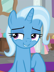 Size: 724x966 | Tagged: safe, derpibooru import, screencap, trixie, a horse shoe-in, cropped
