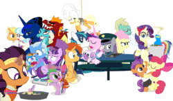 Size: 1250x735 | Tagged: safe, artist:dm29, apple bloom, applejack, boulder (pet), coco pommel, fluttershy, garble, gourmand ramsay, maud pie, princess cadance, princess ember, princess flurry heart, princess luna, rainbow dash, rarity, saffron masala, shining armor, snowfall frost, spike, starlight glimmer, sunburst, tender taps, trixie, twilight sparkle, twilight sparkle (alicorn), zephyr breeze, alicorn, dragon, earth pony, pegasus, pony, unicorn, a hearth's warming tail, applejack's "day" off, flutter brutter, gauntlet of fire, newbie dash, no second prances, on your marks, season 6, spice up your life, the crystalling, the gift of the maud pie, the saddle row review, angel rarity, animated, backwards cutie mark, bathrobe, beach chair, bloodstone scepter, broom, clothes, cold, cracked armor, crossing the memes, cutie mark, dancing, devil rarity, dragon lord spike, emble, female, filly, garble's hugs, gordon ramsay, hat, hearth's warming, hiatus, male, meme, menu, non-looping gif, now you're thinking with portals, portal, present, rainbow trash, safety goggles, shipping, sofa, spirit of hearth's warming yet to come, straight, sweeping, sweepsweepsweep, tenderbloom, the cmc's cutie marks, the meme continues, the story so far of season 6, this isn't even my final form, toolbelt, top hat, towel, trash can, twilight sweeple, wall of tags, wonderbolts uniform