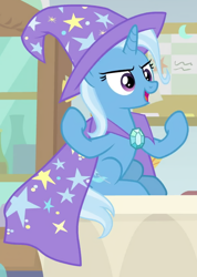 Size: 620x872 | Tagged: safe, derpibooru import, screencap, trixie, a horse shoe-in, cropped
