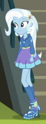 Size: 292x784 | Tagged: safe, derpibooru import, screencap, trixie, better together, equestria girls, sock it to me, cropped