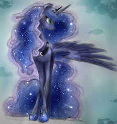 Size: 1830x1948 | Tagged: safe, artist:azzu-nyan, artist:xsidera, princess luna, alicorn, pony, female, horn, mare, solo