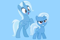 Size: 1280x854 | Tagged: safe, artist:media1997, derpibooru import, trixie, female, filly, mare, past and present, younger