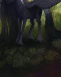 Size: 1280x1619 | Tagged: safe, artist:aphphphphp, princess luna, alicorn, pony, solo, spread wings, unshorn fetlocks