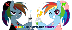 Size: 1400x600 | Tagged: safe, artist:chch, rainbow dash, pegasus, pony, askdrrnmsd, nurse