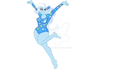 Size: 800x450 | Tagged: safe, artist:hurusaitama, derpibooru import, trixie, equestria girls, clothes, deviantart watermark, gymnastics, leotard, obtrusive watermark, watermark