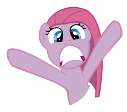 Size: 800x704 | Tagged: safe, pinkie pie, earth pony, pony, inverted mouth, irrational unexuberance, pinkamena diane pie, simple background, solo, transparent background, vector