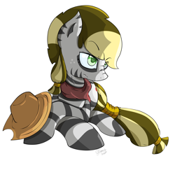 Size: 3444x3344 | Tagged: safe, artist:llamaswithkatanas, applejack, earth pony, pony, zebra, high res, prone, simple background, solo, zebrafied, zebrajack