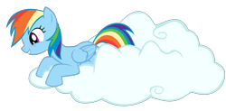 Size: 4000x1967 | Tagged: safe, artist:stinkehund, rainbow dash, pegasus, pony, cloud, simple background, solo, transparent background, vector