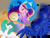 Size: 1024x768 | Tagged: safe, artist:segraece, princess cadance, princess celestia, princess luna, alicorn, pony, crown, female, horn, jewelry, mare, regalia, siblings, sisters