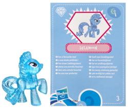 Size: 422x354 | Tagged: safe, derpibooru import, trixie, pony, unicorn, blind bag, blue coat, female, horn, mare, solo, toy, two toned mane