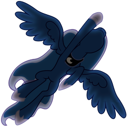 Size: 6043x5990 | Tagged: safe, artist:j5a4, princess luna, alicorn, pony, absurd resolution, flying, from below, perspective, simple background, solo, transparent background, vector