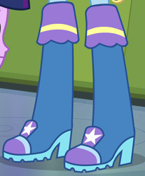 Size: 696x840 | Tagged: safe, derpibooru import, screencap, trixie, equestria girls, equestria girls (movie), boots, cropped, legs, pictures of legs, shoes, solo focus